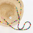 Colorful Beads Straw Hat