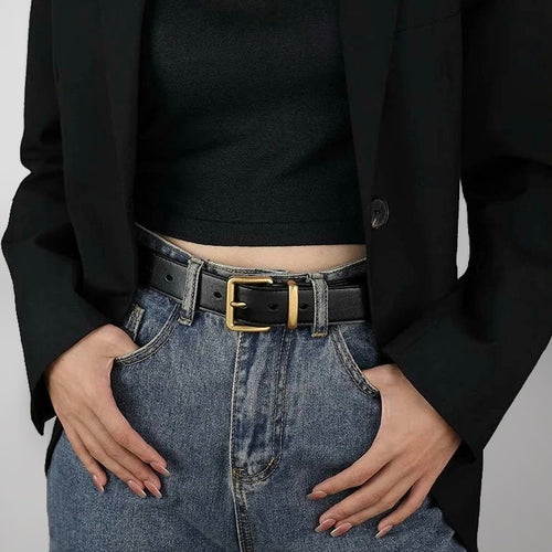 Simple Square Buckle Belt