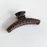 Chocolate Leopard Print Hair Claw