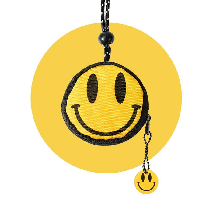 Smily Coin Purse With Key Lanyard