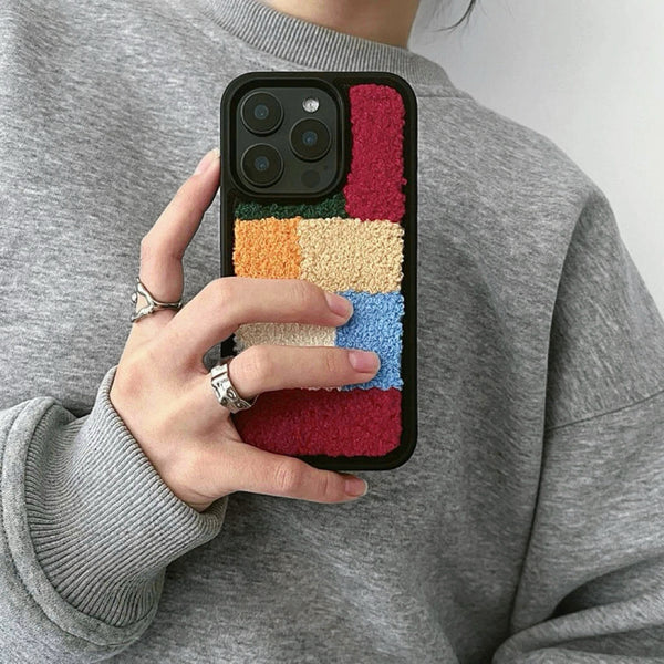 Pixel Patch Plush Phone Case