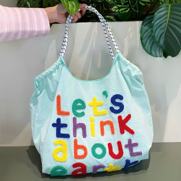 Think About Earth Tote Bag
