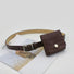 Crocodile Leather Belt With Pouch