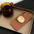 Solid Color Phone Case With Metallic Kickstand
