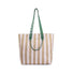 Bold Color Striped Tote Bag