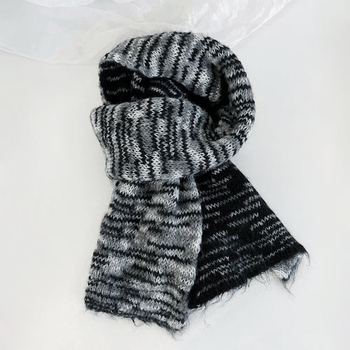 Dual-Sided Aurora Texture Soft Scarf