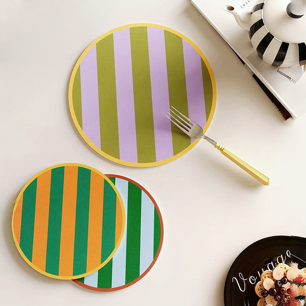 Colorful Striped Coaster/Hot Pad