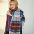 Midnight Blaze Plaid Scarf