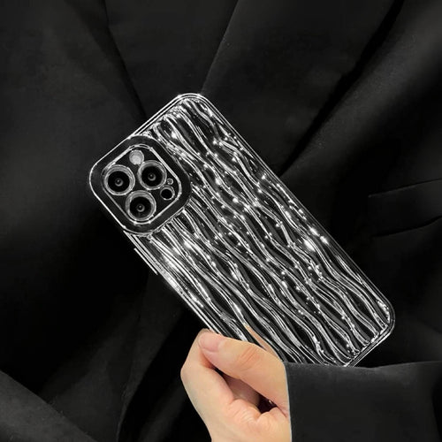 Silver Water Ripple Phone Case