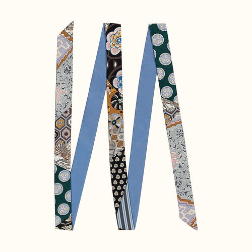 Artistic Print Skinny Scarf