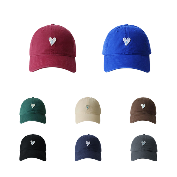 Heart Embroidery Baseball Cap