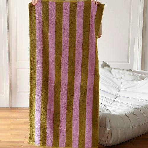 Bold Color Striped Face Towel/Bath Towel