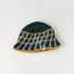 Cross Striped Knitted Bucket Hat