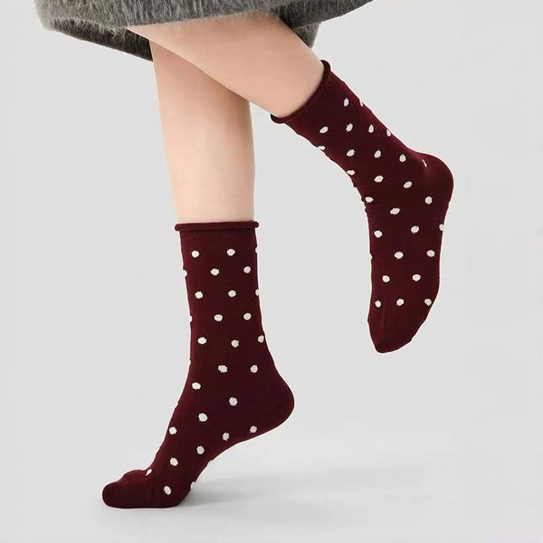 Ancora Red Polka Dot Socks