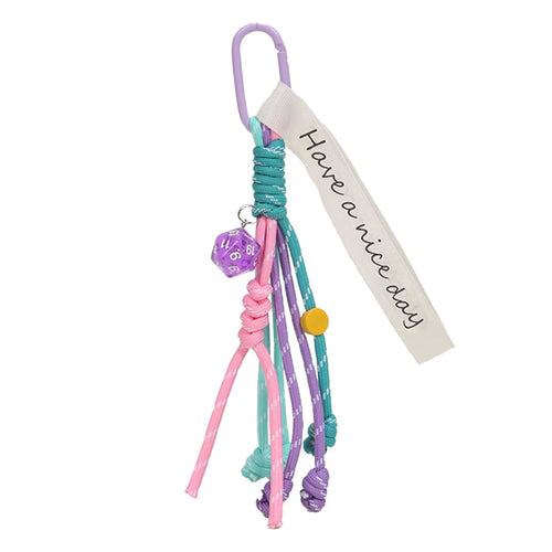 Tassel Knotted Color String Bag Charms