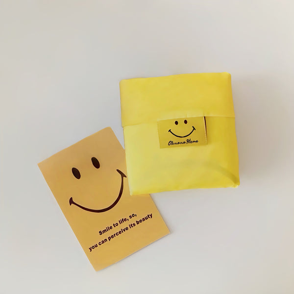 Smiley Foldable Shopper Bag