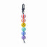 Rainbow Smile Bead Link Bag Charm