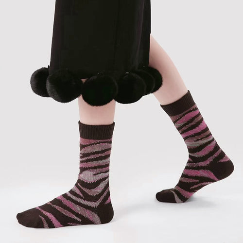 Pink Camouflage Socks