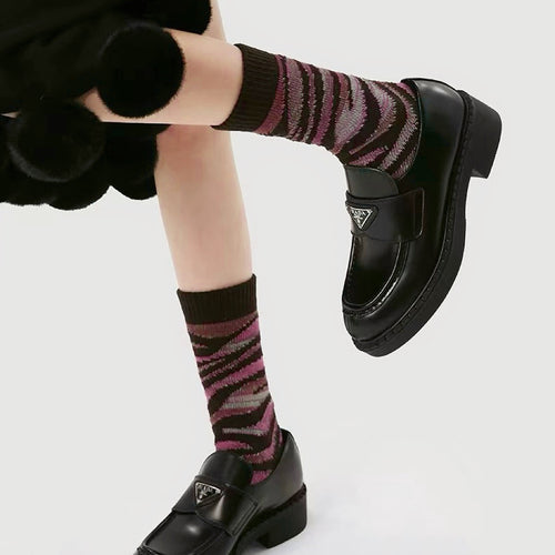 Pink Camouflage Socks