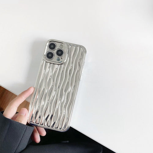 Silver Water Ripple Phone Case