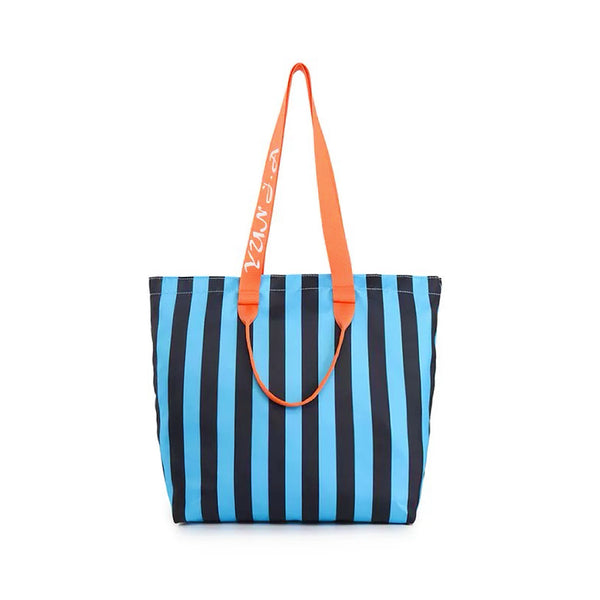 Bolso Tote De Rayas De Colores Llamativos