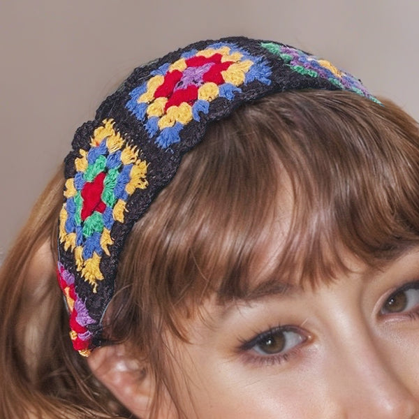 Floral Crochet Hairband