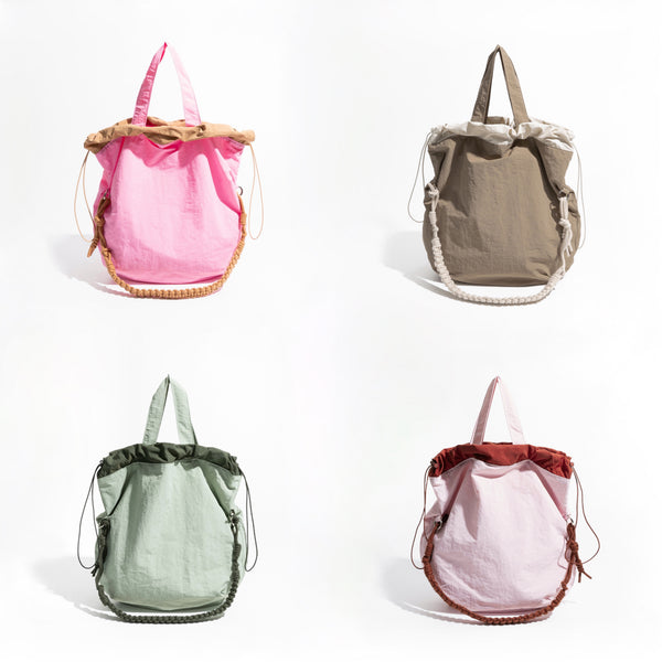 Borsa tote casual dall'atmosfera colorata