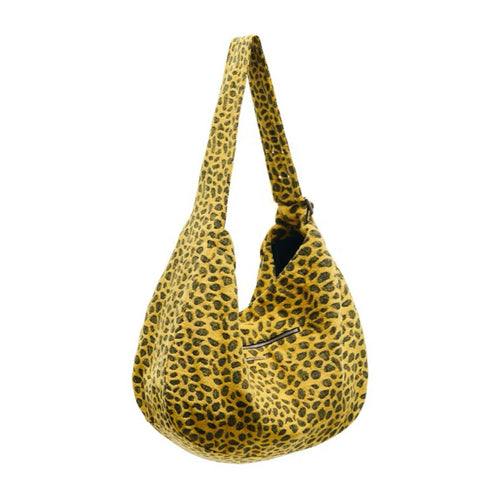 Bolso hobo de leopardo de gran tamaño