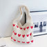Heart Pattern Crochet Bag