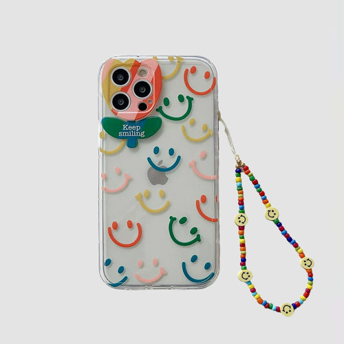 Funda de teléfono con encanto de sonrisa