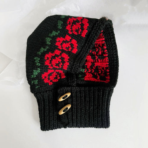 Jacquard Knitted Balaclava Hat