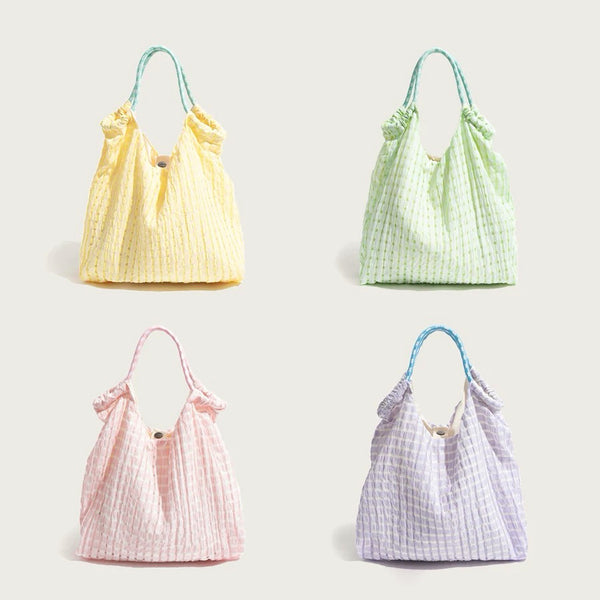 Sac Fourre-tout En Seersucker Candy