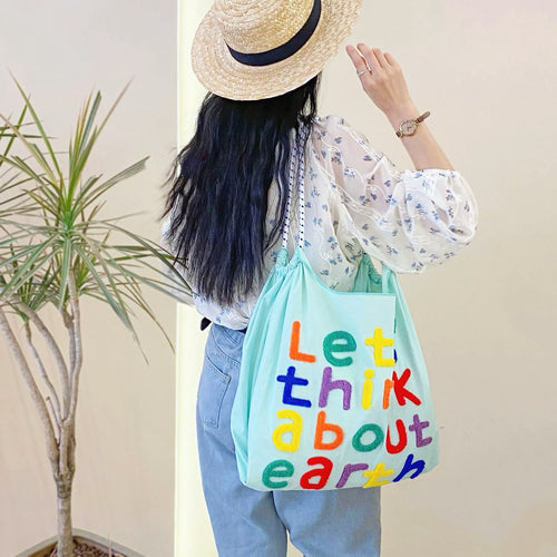 Think About Earth Tote Bag