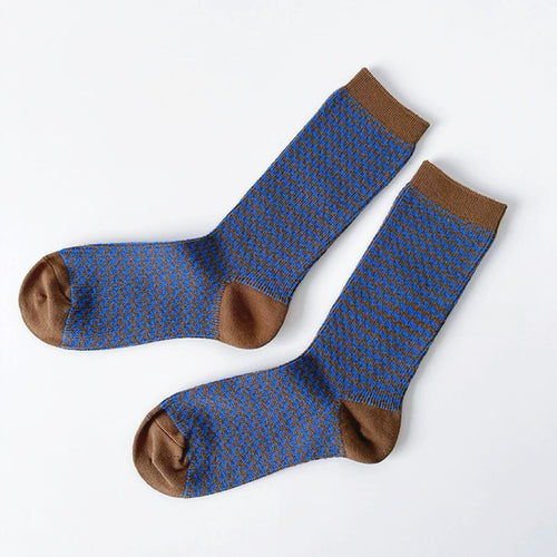 Colored Houndstooth Socks