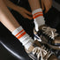 Athletic Striped Slouch Socks